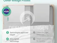 2x ergonomisch traagschuim wigkussen - afbeelding 3 van  6