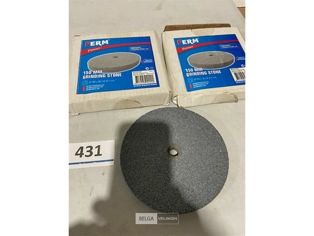 2x ferm slijpsteen 150mm k36 - afbeelding 2 van  3