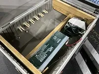 2x flightcase koffer met batterij - afbeelding 3 van  7