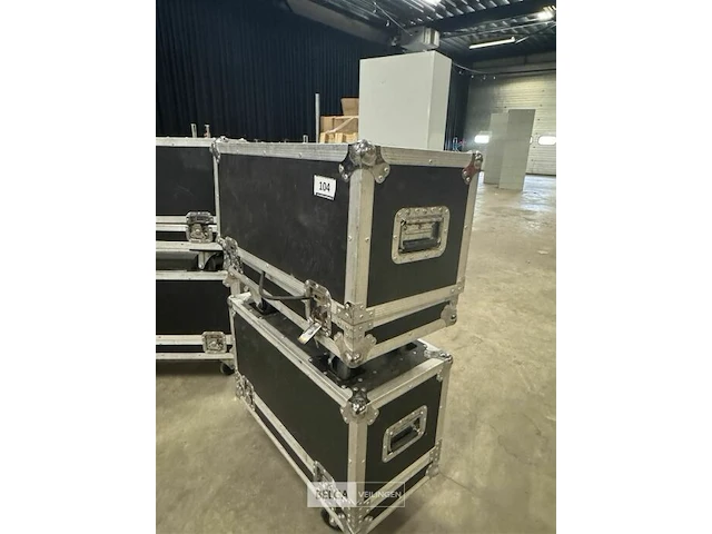 2x flightcase met verlichting - afbeelding 3 van  6