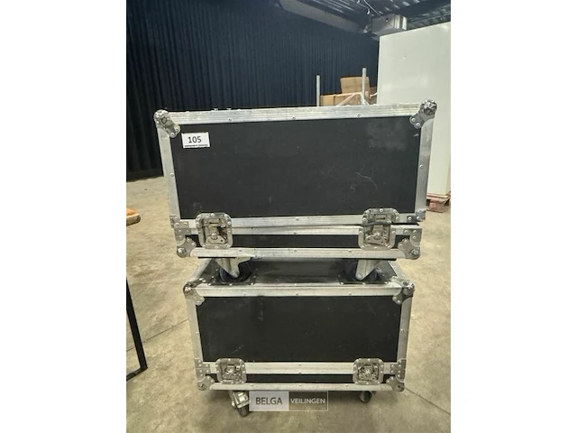 2x flightcase met verlichting - afbeelding 2 van  5
