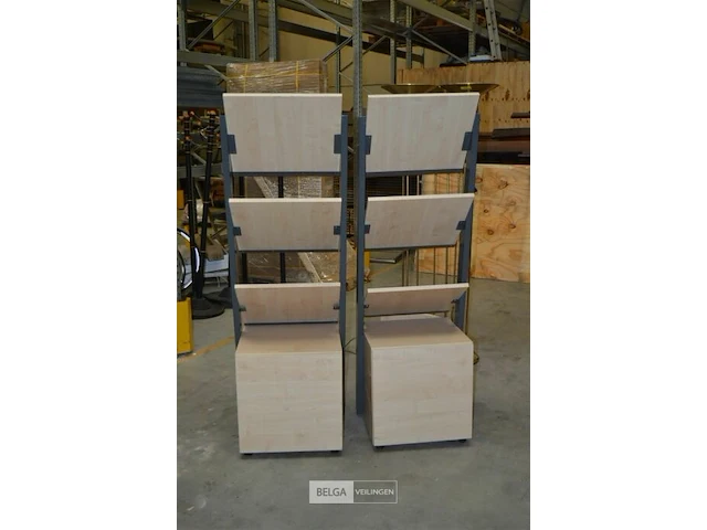 2x folderrek met kast - afbeelding 3 van  3