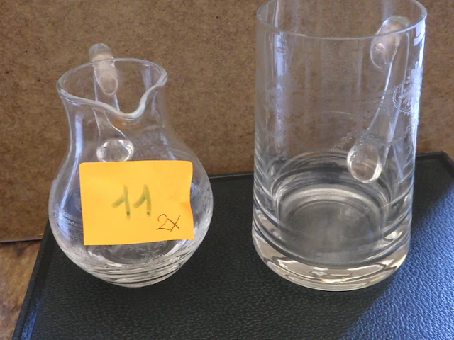 2x glas - afbeelding 1 van  2