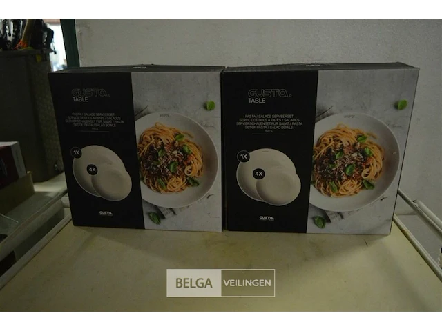 2x gusta pasta borden set - afbeelding 1 van  4