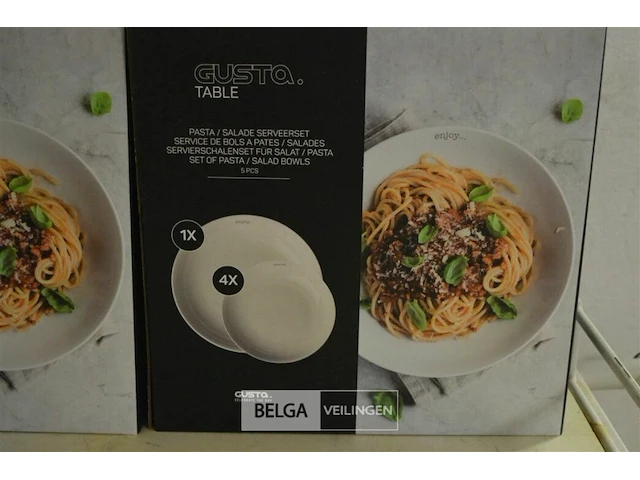 2x gusta pasta borden set - afbeelding 2 van  4