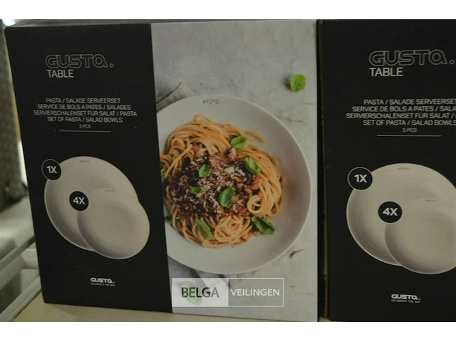 2x gusta pasta borden set - afbeelding 3 van  4