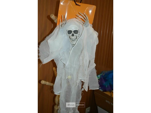 2x halloween deco skelet met licht - afbeelding 2 van  4