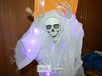 2x halloween deco skelet met licht - afbeelding 3 van  4