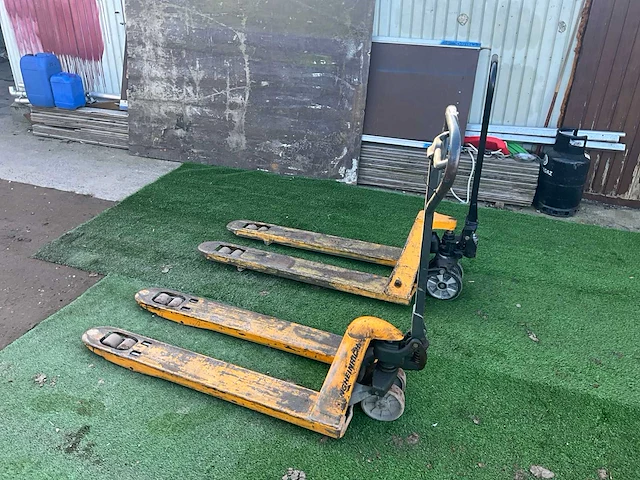 2x hand hydraulische palletwagen - afbeelding 2 van  5