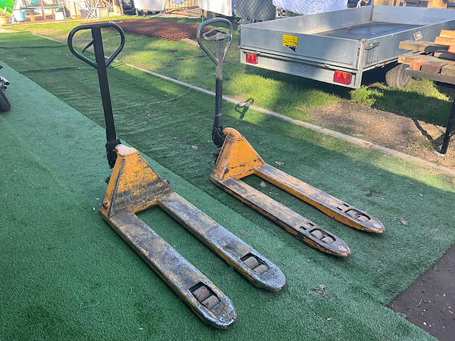 2x hand hydraulische palletwagen - afbeelding 5 van  5