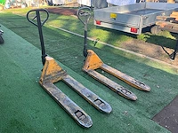 2x hand hydraulische palletwagen - afbeelding 5 van  5