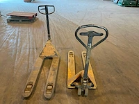 2x hand hydraulische palletwagen - afbeelding 2 van  5