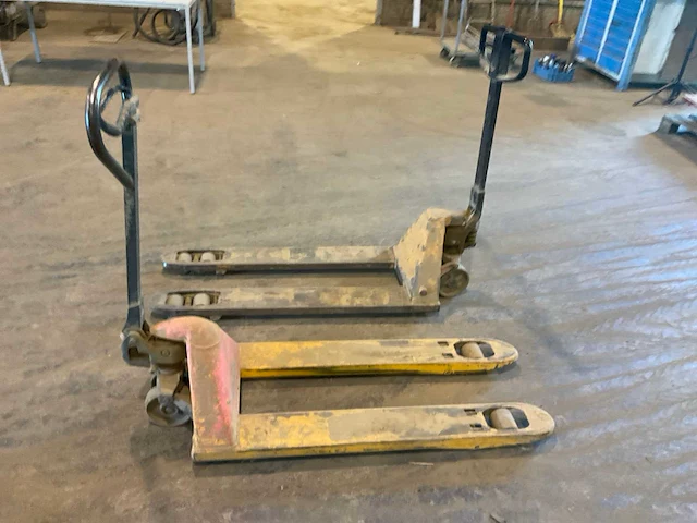 2x hand hydraulische palletwagen - afbeelding 3 van  5