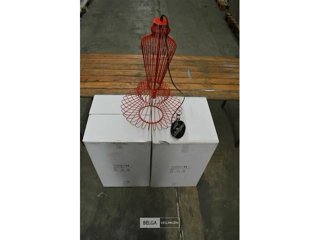 2x hanglamp dl rood - afbeelding 2 van  2