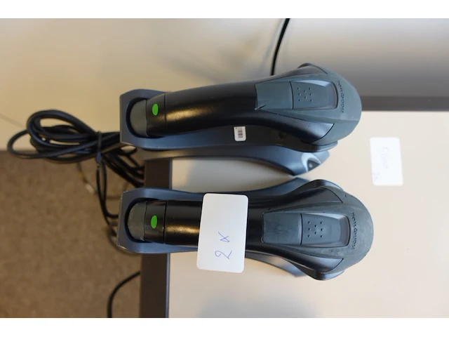 2x honeywell voyager 1202g-bf usb 1d barcode scanner - afbeelding 1 van  2
