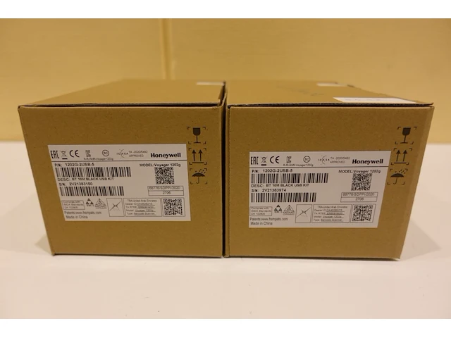 2x honeywell voyager 1202g usb 1d barcode scanner, ongebruikt in doos - afbeelding 2 van  3