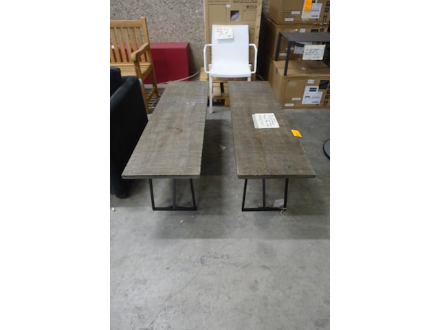 2x houten bankstel - afbeelding 2 van  5