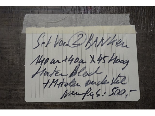 2x houten bankstel - afbeelding 3 van  5