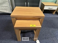 2x houten bijzettafeltje - afbeelding 1 van  3
