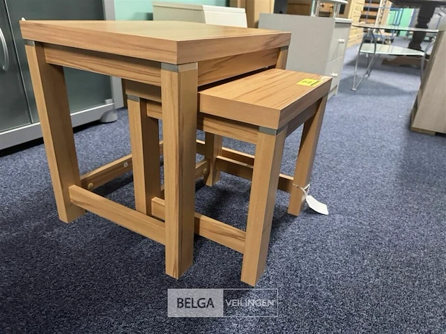 2x houten bijzettafeltje - afbeelding 3 van  3