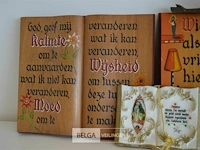 2x houten boek met spreuk en porselijnen boek met spreuk - afbeelding 2 van  5