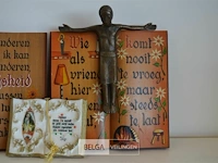 2x houten boek met spreuk en porselijnen boek met spreuk - afbeelding 3 van  5
