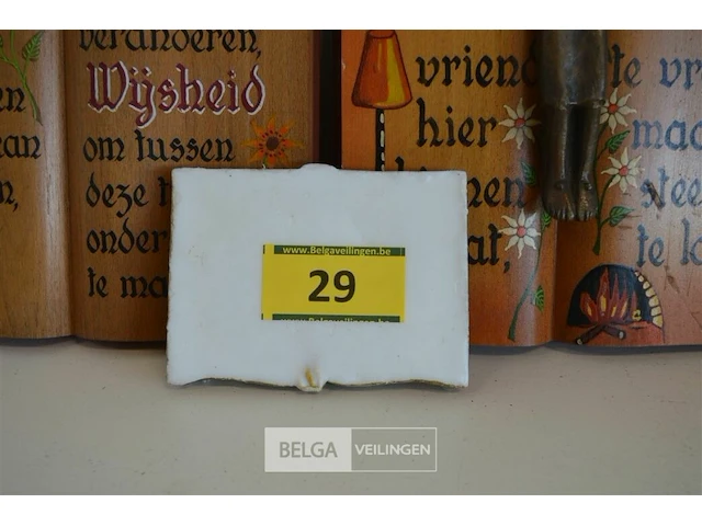 2x houten boek met spreuk en porselijnen boek met spreuk - afbeelding 5 van  5