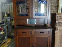 2x houten kast + metalen tafel - afbeelding 2 van  3