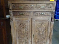 2x houten kast + metalen tafel - afbeelding 3 van  3