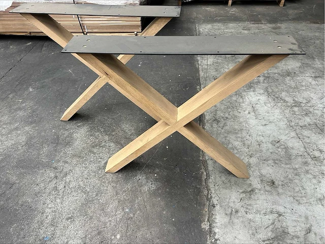 2x houten kruisonderstel 40x100 - afbeelding 1 van  3