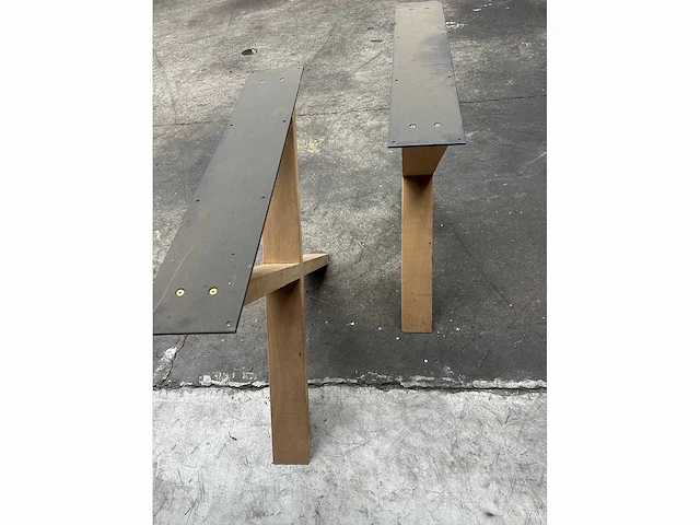 2x houten kruisonderstel 40x100 - afbeelding 2 van  3