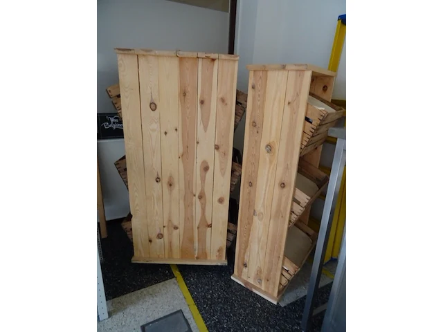 2x houten presentatiemeubel - afbeelding 4 van  5