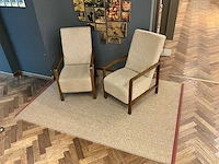 2x houten stoel + mat jab - afbeelding 1 van  7