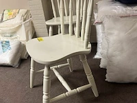 2x houten stoelen wit gelakt - afbeelding 3 van  3