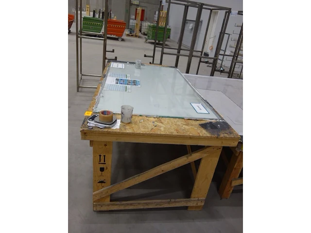 2x houten tafel - afbeelding 2 van  4