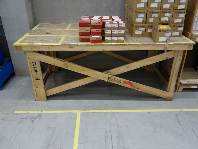 2x houten tafel - afbeelding 4 van  4