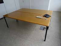 2x houten tafel - afbeelding 1 van  3
