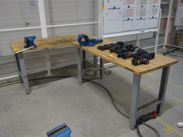 2x houten werkbank bahco - afbeelding 1 van  5
