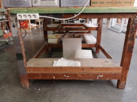 2x houten werktafel - afbeelding 2 van  4