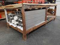 2x houten werktafel - afbeelding 3 van  4