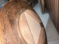 2x houten wijnvat - afbeelding 2 van  2