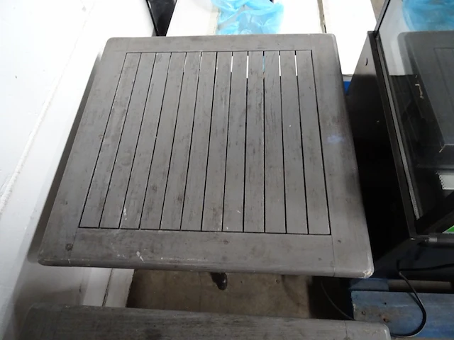 2x hout/metalen tafel - afbeelding 5 van  5