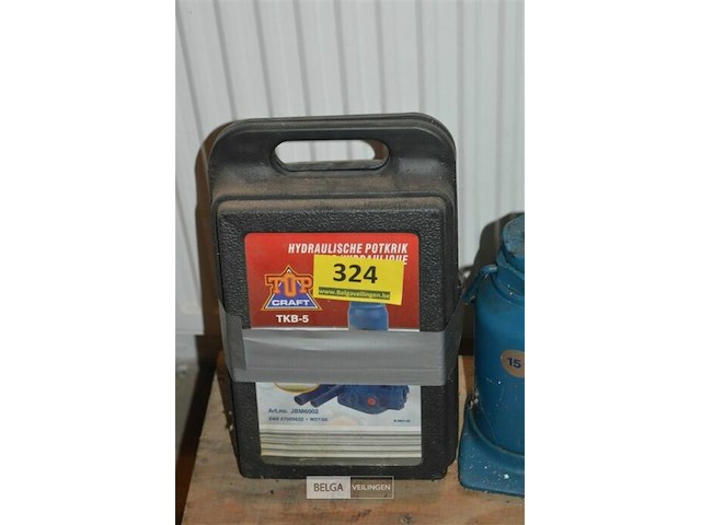2x hydraulische potkrik 15 ton en 5 ton - afbeelding 3 van  3