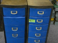 2x ijzeren ladenkastje - afbeelding 1 van  3