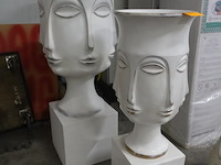 2x indonesische vazen - afbeelding 1 van  2