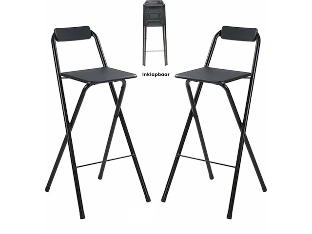 2x inklapbare barkruk - afbeelding 1 van  8