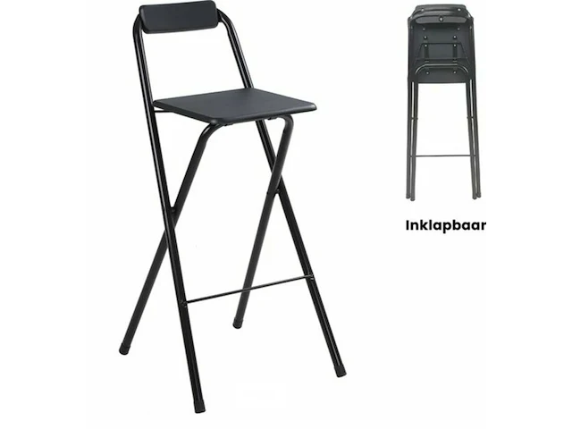 2x inklapbare barkruk - afbeelding 3 van  8
