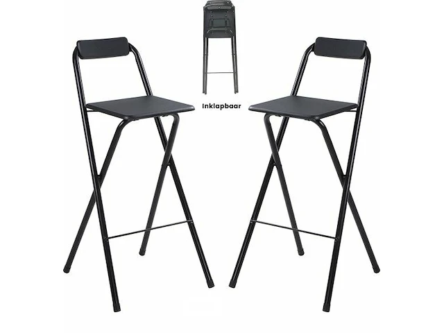 2x inklapbare barkruk - afbeelding 1 van  8