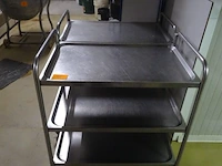 2x inox afruimkar - afbeelding 1 van  4