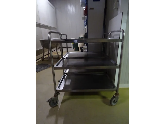 2x inox afruimkar - afbeelding 2 van  4